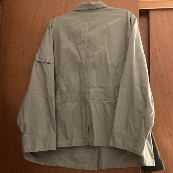 Liz and Me Very Soft Jacket Olive Green 3x - Picture 2 of 6